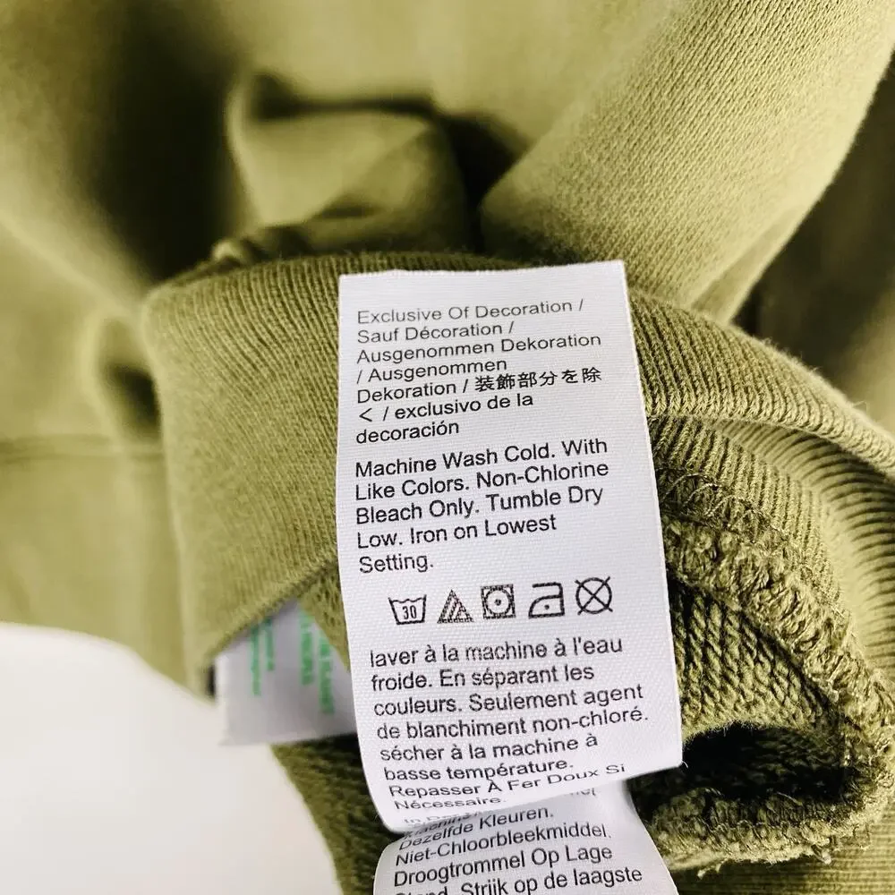 J. Crew Sweatshirt Women's Large Olive Green Joy Original Cotton Terry AU339